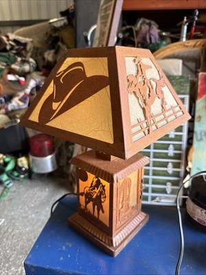 Super coole amerikanische Cowboy Tischlampe