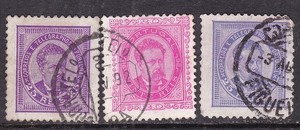 PORTUGAL^^^1882-87  x3  used  CLASSICS @xdco 517port