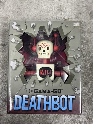 Rare 2007 Gama-Go Deathbot Kill! Wooden Figure Dave Higgins Ningyoushi Wood