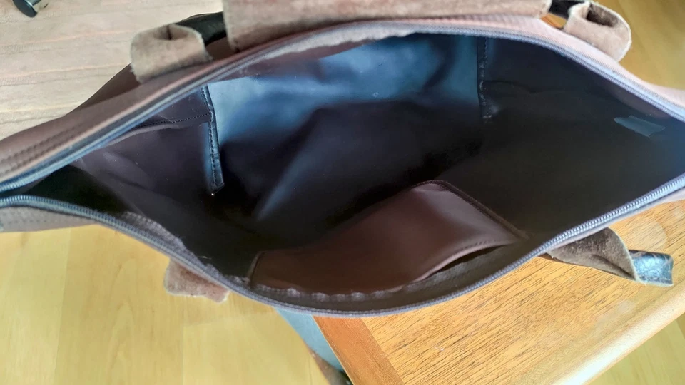 NWT LONGCHAMP Le Pliage Type M Medium Handheld Travel Tote Gunmetal Grey AUTHNTC, photo 4 of 5