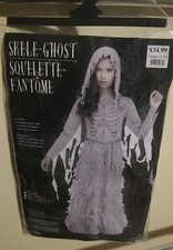 Fun World Child Skele-Ghost Costume Child Large 12-14 Halloween