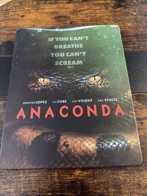 Anaconda (Blu-ray, 2024, STEELBOOK)  Ice Cube Jennifer Lopez horror adventure