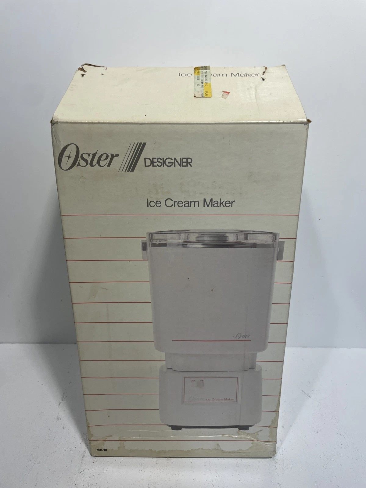 Vintage 1985 Oster Designer Ice Cream Maker #768-18 – New Old Stock – Open Box