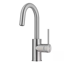 Oletto Single-Handle Kitchen Bar Faucet in Spot-Free Stainless Steel