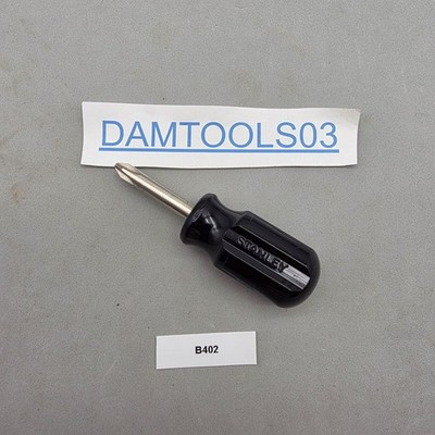Stanley Tools Phillips Head Screwdriver Black. Anti-Roll, 3-1/2  Hard Plastic