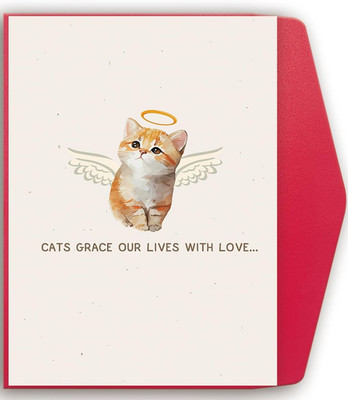 Pet Memorial Gifts for Cats, Loss of Cat Sympathy Card, Kitty Bereavement Sympat
