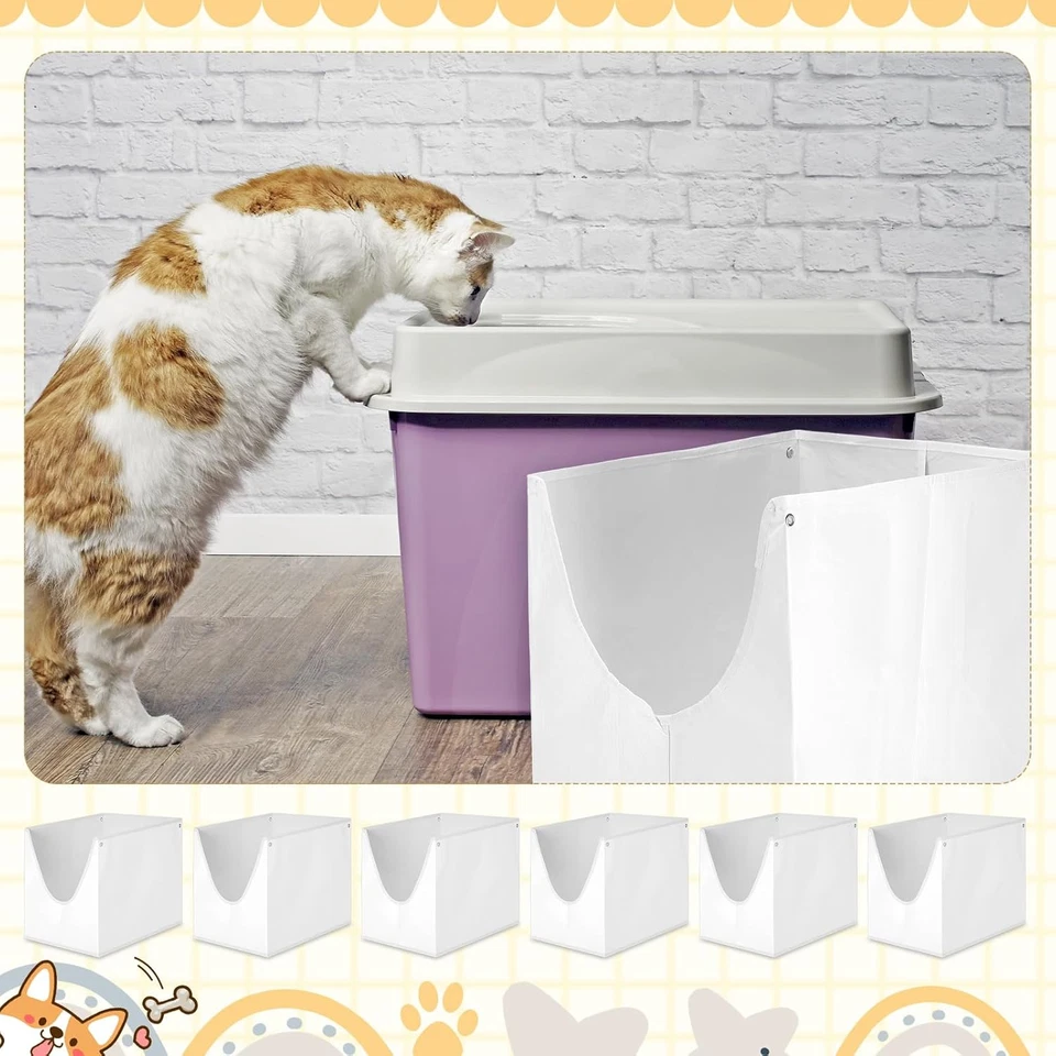 6 Stück Wiederverwendbare Katzentoilette Einlagen F Kompatibel mit Modkat Flip Katzentoilette Ty... - Bild 3 von 4