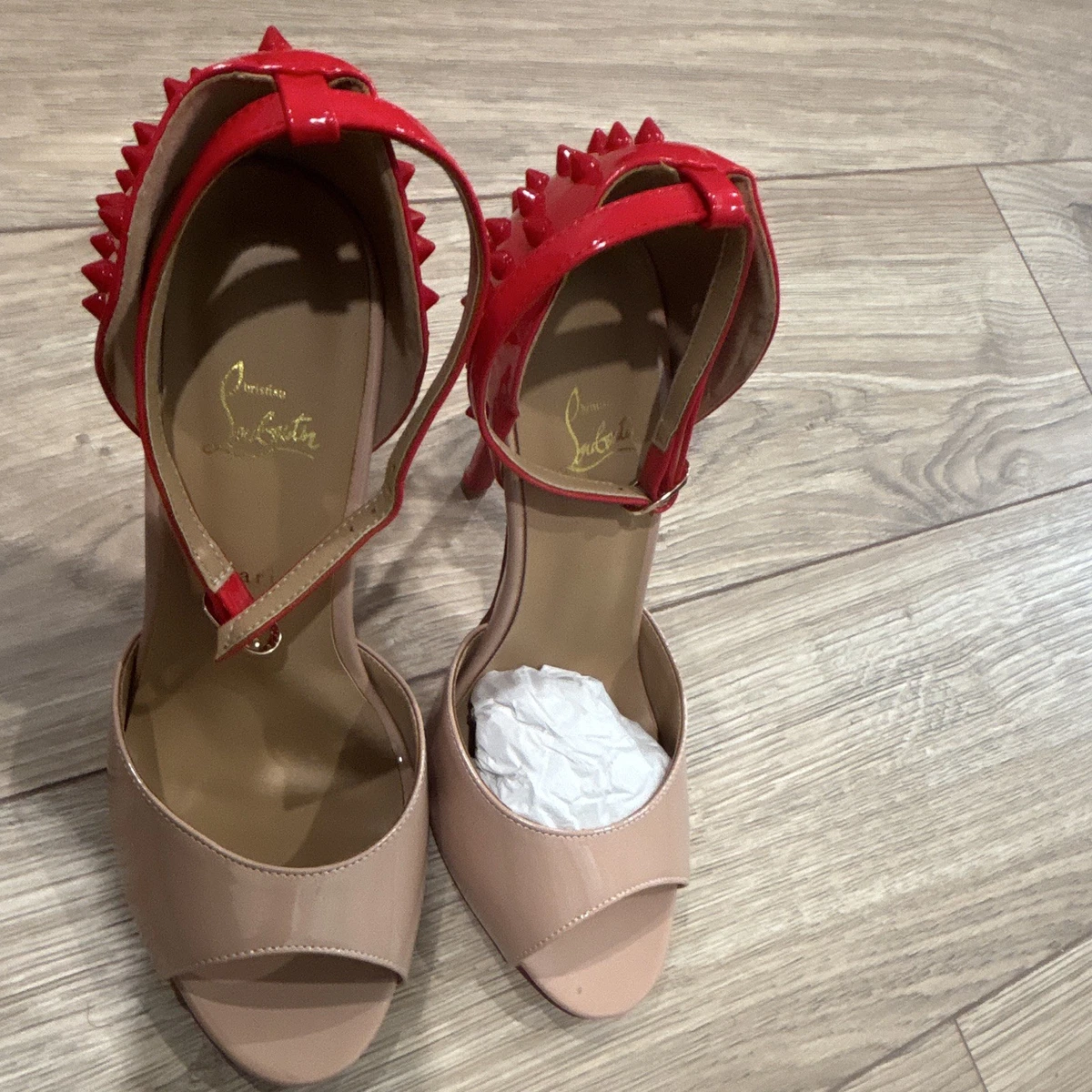 Christian Louboutin ベージュ スパイク ハイヒール Christian Louboutin Women's Beige Spikes for sale | eBay