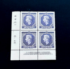 CANADA Stamp Block - 1953 Coronation H.M Queen Elizabeth II Ottawa MNH tdr4