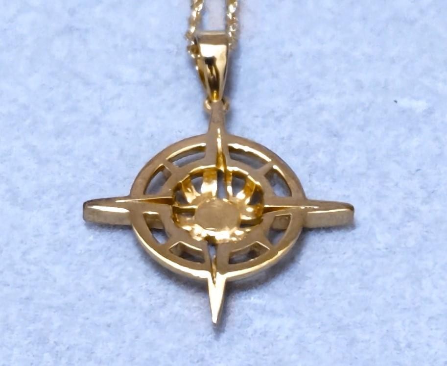 small habits infinity compass S925 necklace 40957 Authentic