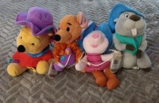 Winnie The Pooh Star Bean Plush Lot Of 4 Vtg Piglet Roo Gopher Western Style