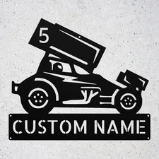 Custom Dirt Racer Metal Sign Personalized Motocross Racing Wall Decor Plaque ...