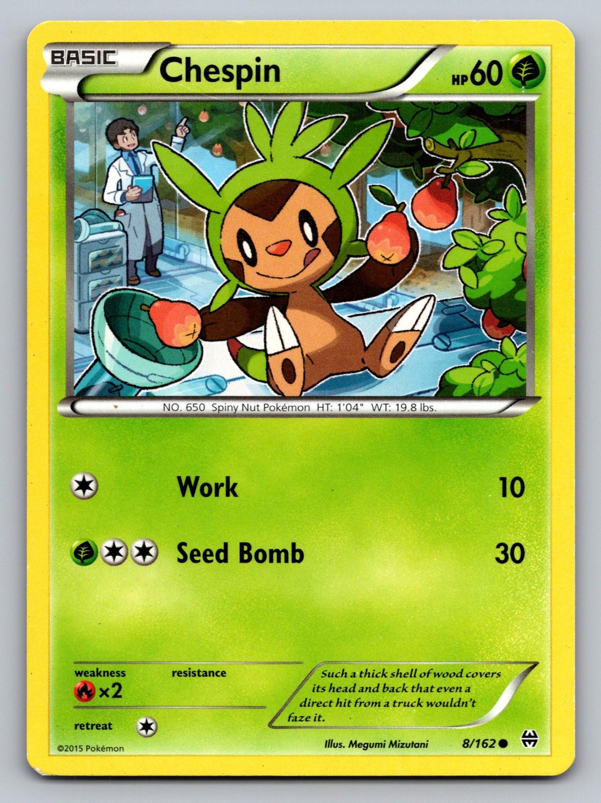 Chespin 8/162 Common BREAKthrough Pokemon Lightly Played