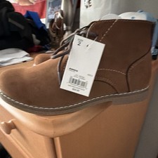 Kohl's Ryder Brown Boys Chukka Boots Lace Up Round Toe Ankle US Size 2