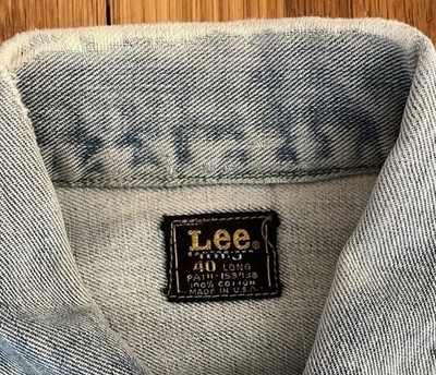 Vintage 60s LEE RIDER Union Made Denim Jacket 40 LONG 