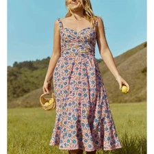 Eddy Floral Carolyn Wrap Top 8 Sandy Flare Hem Skirt 6 Set Cottagecore NEW $415