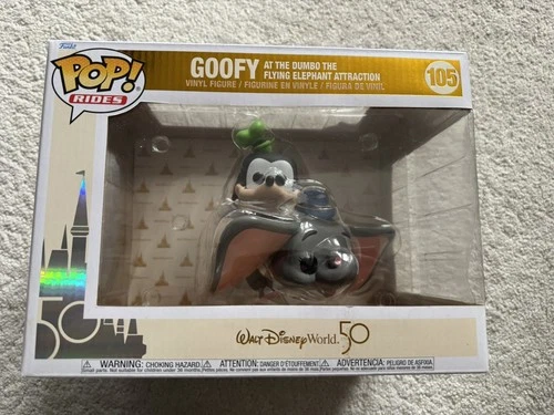Funko Pop! Rides: Disney -Goofy at the Dumbo the Flying Elephant Attraction #105
