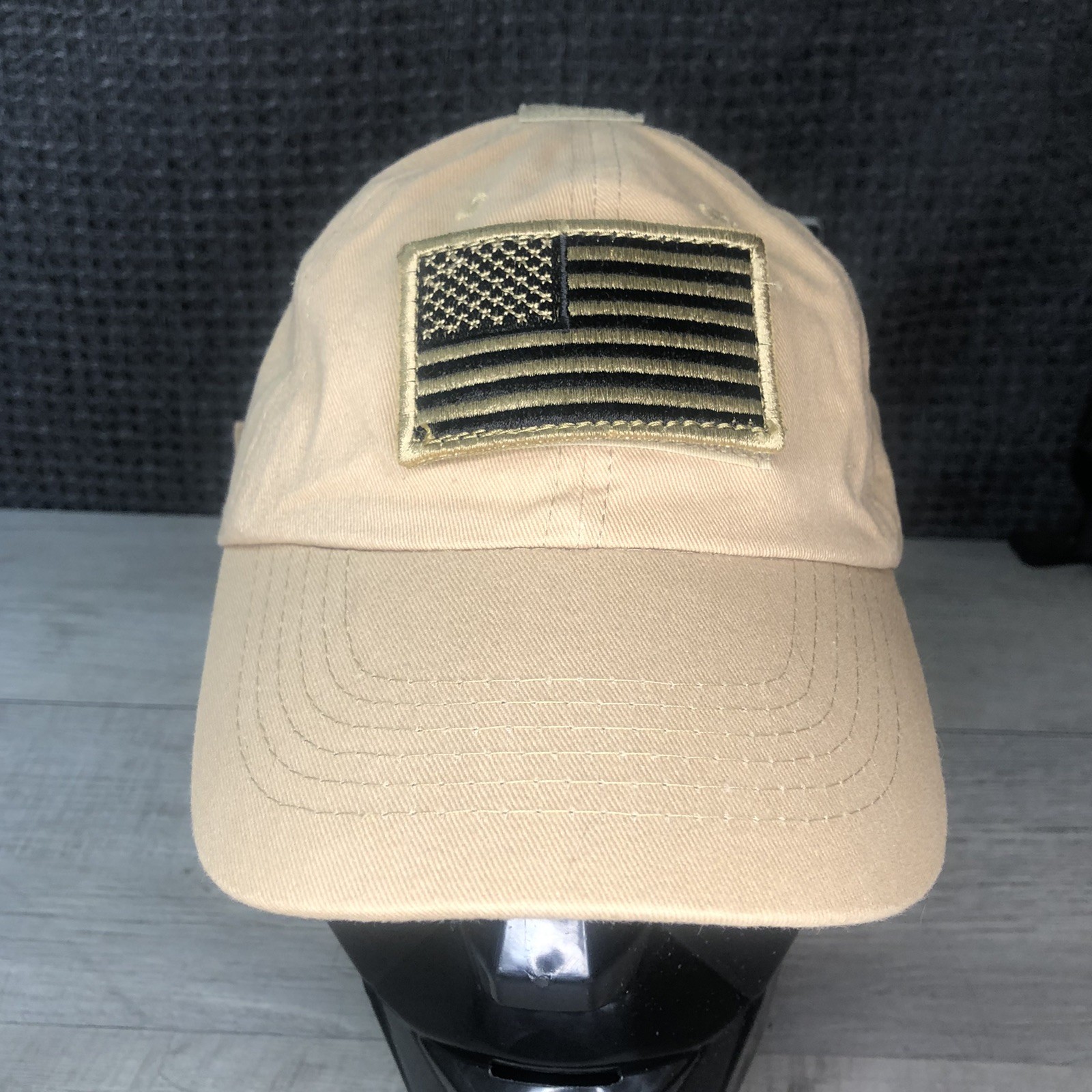 Military Style American Flag Patch Hat Adjustable - image 1