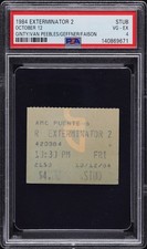 Exterminator 2 Movie PSA Ticket Stub Ginty Van Peebles Geffner Faison 10/12/1984