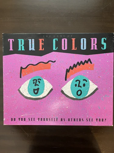 Vintage 90’s BOARD GAME Milton Bradley TRUE COLORS