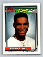 1992 Topps Rookie RC #124 Shawn Livsey Houston Astros Baseball Card. rookie card picture