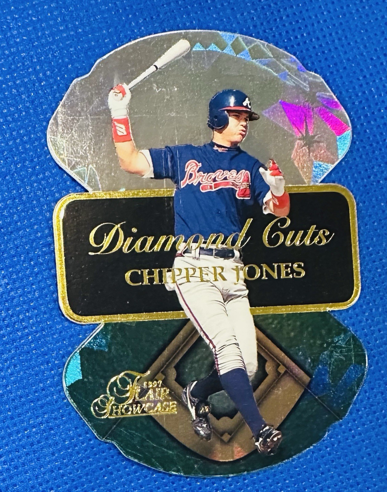 1997 Flair Showcase - Diamond Cuts Chipper Jones #9