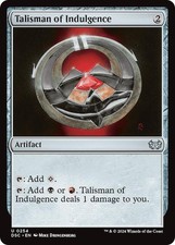 Talisman of Indulgence MTG Commander: Duskmourn: House of Horror 254 U NM