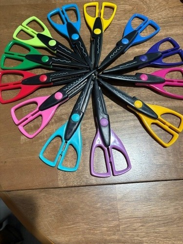 Set 12 Decorative Edge Craftsmart Scissors Scrapbooking Crafts Ambidextrous
