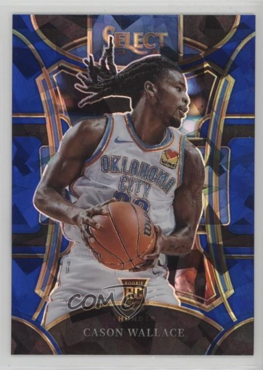 2023 Panini Select Mezzanine Level Blue Cracked Ice Prizm Cason Wallace #321 0t1