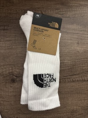 The North Face White Sport Crew Socks Three Pack Men s Size Xs
