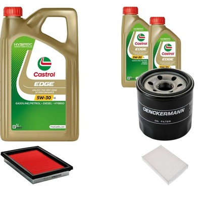 Inspektionspaket Castrol EDGE Titanium 5W-30 LL 7L für Nissan Juke 1.6 Pulsar