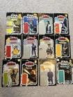 Star Wars Lot Of 12 Empire Strikes Back Vintage Figure Card Backs Back  Han Leia
