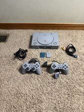 Sony PlayStation 1 PS1 Console SCPH-9001 OEM Controller Cables Tested Working