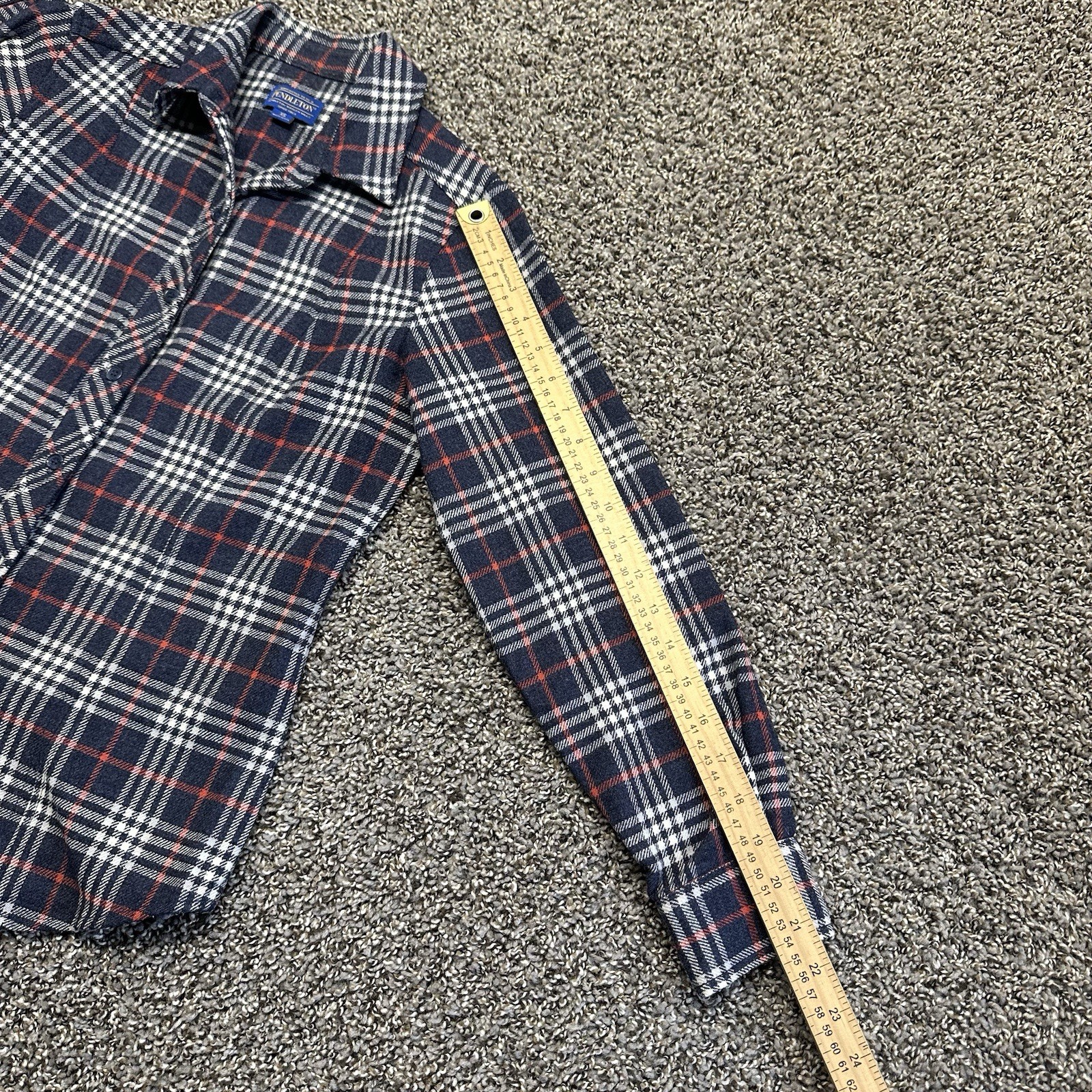 Pendleton Women's Plaid Virgin Wool Button Up Fla… - image 4