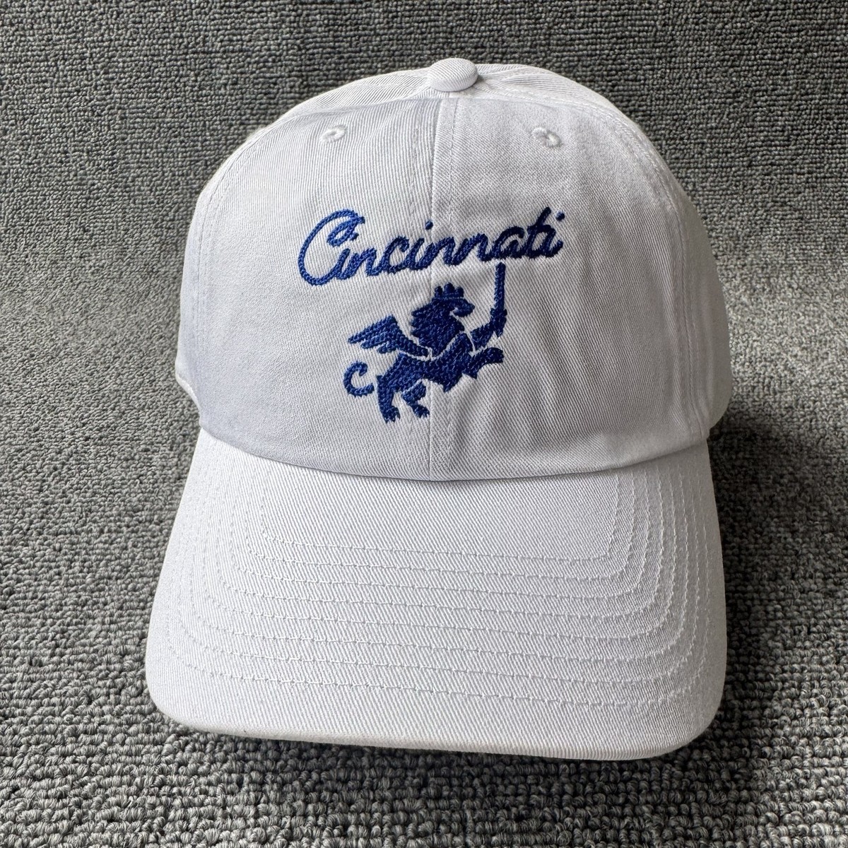 Mitchell & Ness Cincinnati White Strapback Cap