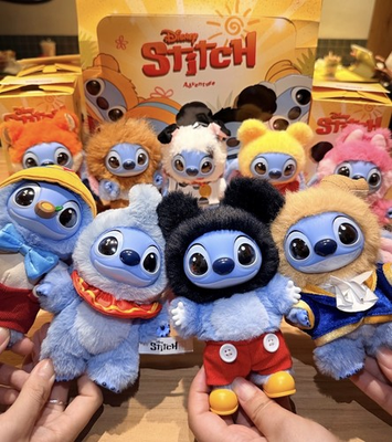 #ad POP MART DISNEY STITCH ADVENTURE SERIES BLIND BOX FIGURES TOY PLUSH PENDANT $227.38