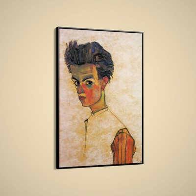 Egon Schiele - Self-Portrait - Art Print on Paper or Canvas