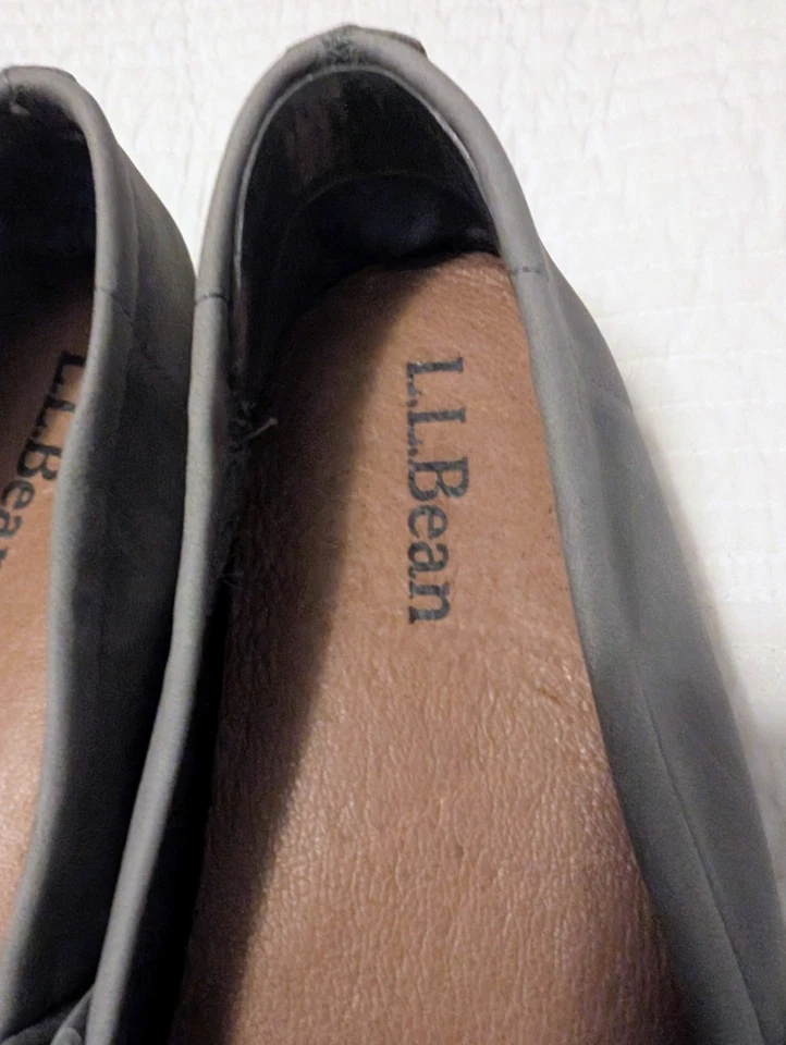 Zapatos sin cordones de cuero LL Bean Lakewashed Sedona Sage talla 9 M (B) nuevos en caja Foto 3 de 4
