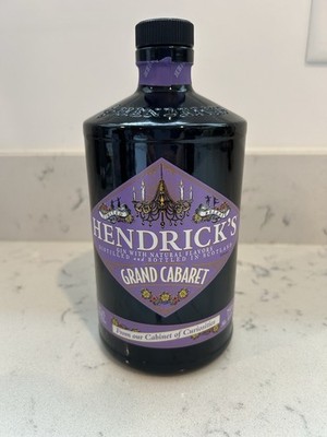 Hendrick s Gin Limited Release Grand Cabaret 750 ML Purple Glass Empty Bottle