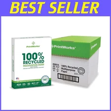 100% Recycled Printer Paper 8.5"x11" - 6 Packs, 2400 Sheets