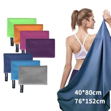 Ultra-Absorbent Microfiber Towel: Quick-Drying Compact Sports & Outdoor Towel