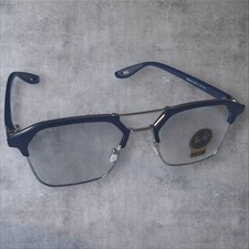 Ray-Ban Eyeglass Frame Blue Metal Clear Lens No Power w/Box Preowned