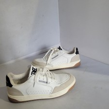 Sam Edelman Womens Harper Sneaker White/Black Gray Size 7M