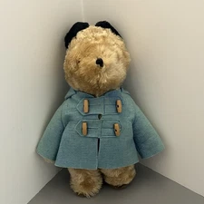 Vintage Paddington Bear by Eden Toys 1975, 1981 Korea Blue Coat