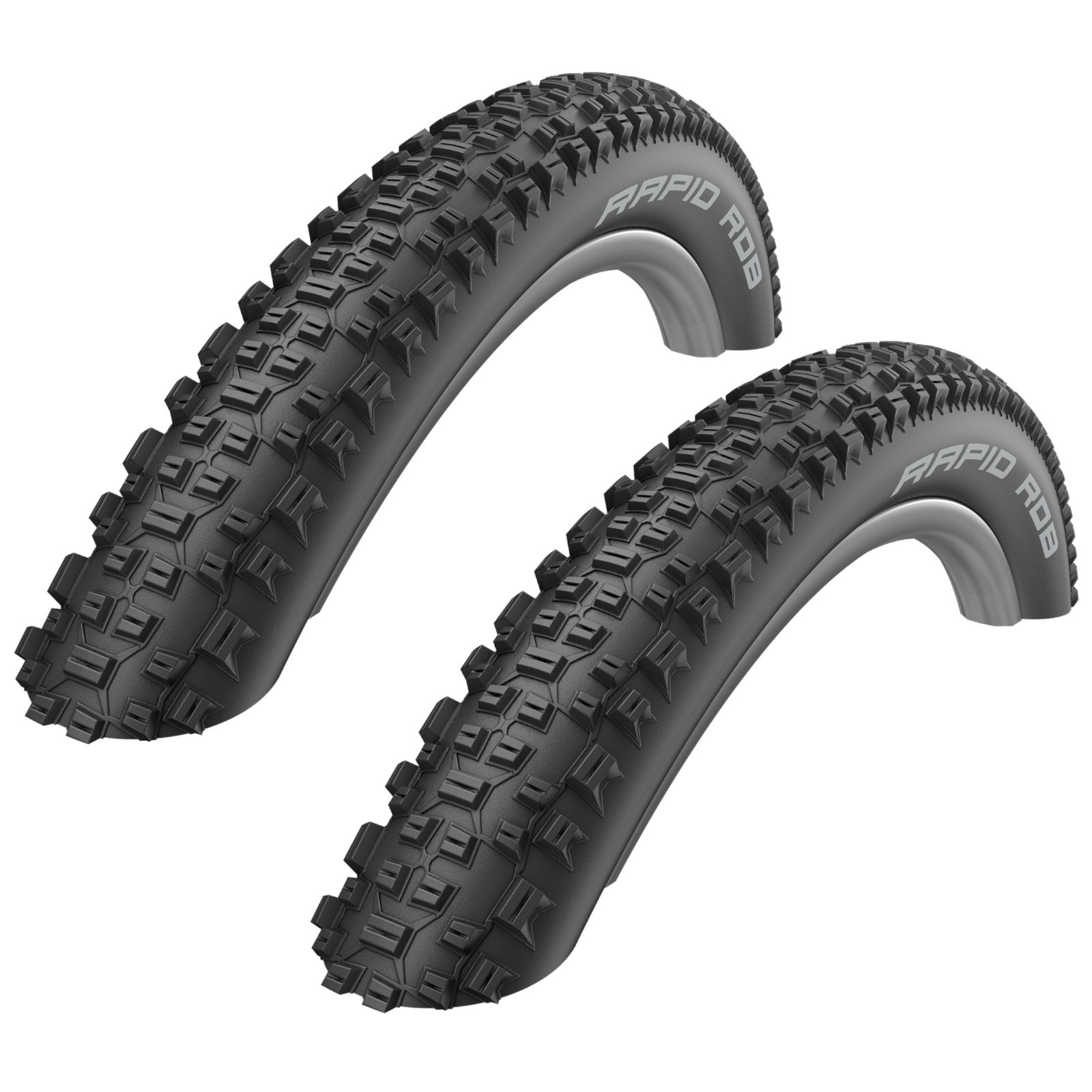 Schwalbe Rapid Rob 26"" x 2.25 Mountain Bike Tyres (1 Pair)
