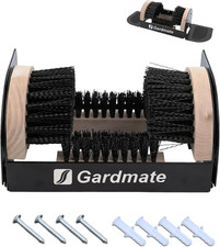 Boot Brush and Scraper Combo - 4-Way Boot Cleaner Brush Outdoor Heavy Duty, Dual