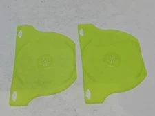 Set 2 Replacement Double Game 2 Disc Case Insert Flap Xbox 360 Green Holds Game