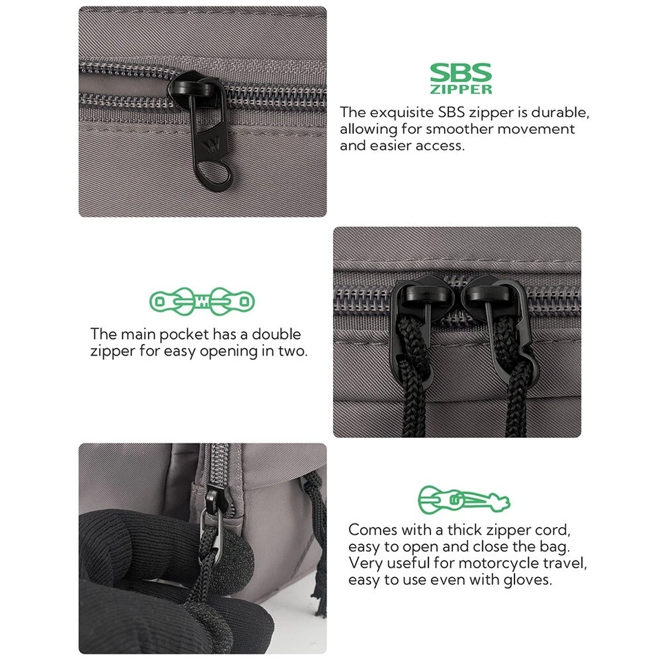 WATERFLY Fanny Pack: Large Crossbody Waist Bag with 5 Pockets, Adjustable Strap - Image 4 of 4