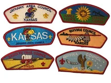Lot of Kansas Councils 1/2 Dozen BSA CSPs Mint CSP (BHP1799)