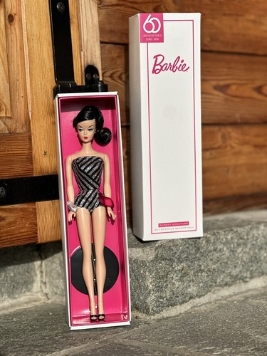 Barbie 60th Sparkle PLATINIUM Signature Inspiring Girls 1959 2018 NRFB #FXD73